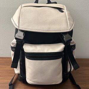 Coach Terrain Trek Perforated Leather Backpack